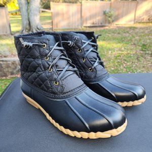 Nautica Women's Dorsay Quilted Duck Boots Size 10